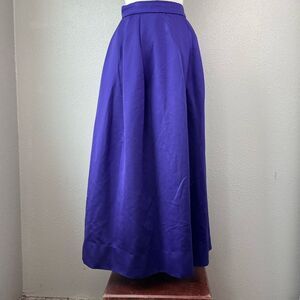 Vintage Partique New York Pleated Purple Maxi Skirt Size 6